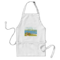 Alfred Sisley - Flussufer 1890 Geese Donkey Cart Apron
