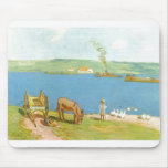 Alfred Sisley - Flussufer 1890 Geese Donkey Cart Mouse Pads