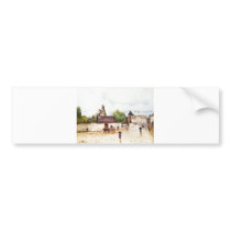 Alfred Sisley Moret am Loing im Regen 1887-1888 Bumper Stickers