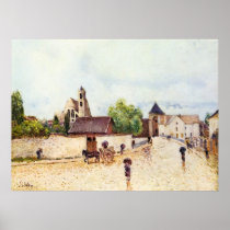 Alfred Sisley Moret am Loing im Regen 1887-1888 Posters