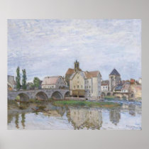 Alfred Sisley Moret-sur-Long - Temps gris 1892 Oil Poster