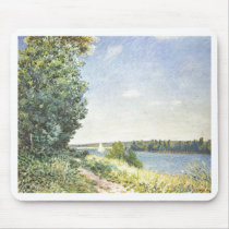 Alfred Sisley - Normandie 1894 Oil on Canvas Mouse Pad
