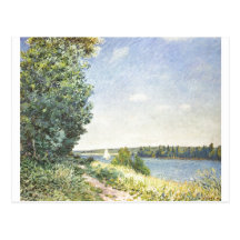 Alfred Sisley - Normandie 1894 Oil on Canvas Post Cards