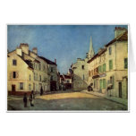 Alfred Sisley - Platz in Argenteuil 1872 Oil Print Greeting Cards