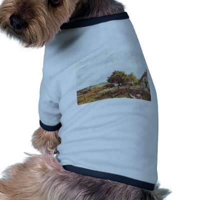 Alfred Sisley - Saint-Mammès am Morgen 1890 Dog Tee by inquester