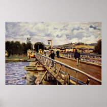 Alfred_Sisley Steg in Argenteuil 1872 Oil Bridge Posters