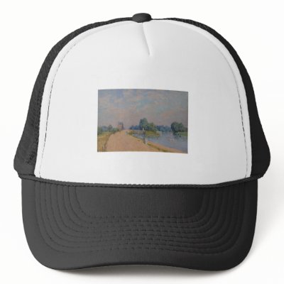Alfred Sisley The Road to Hampton Court 1874 Trucker Hats by inquester