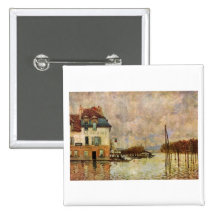 Alfred Sisley - Überschwemmung von Port-Marly 1876 Pins