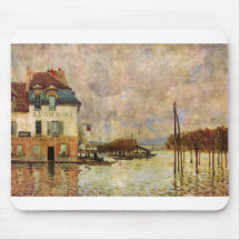 Alfred Sisley - Überschwemmung von Port-Marly 1876 Mousepad