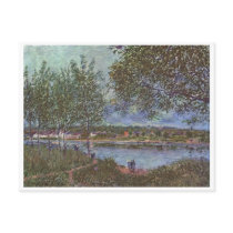 Alfred Sisley Weg der alten Fähre in By 1880 Post Card