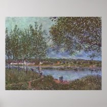 Alfred Sisley Weg der alten Fähre in By 1880 Print