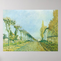 Alfred Sisley - Weg der Maschine 1973 Oil Canvas Poster