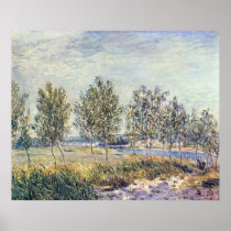 Alfred Sisley - Wiese in By 1880 Oil on Canvas Posters