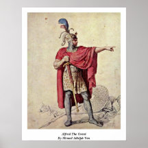 Alfred The Great By Menzel Adolph Von Print