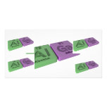 Alga as Al Aluminium  and Ga Gallium Custom Photo Card