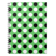 Algae Green Polka Dots Notebook