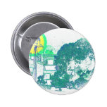 Algarve Villa Digital Sketch Pinback Button