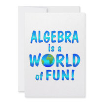 Algebra Fun Custom Invite
