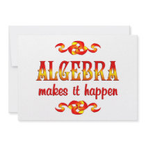 ALGEBRA INVITATIONS