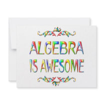 Algebra is Awesome Personalized Invites