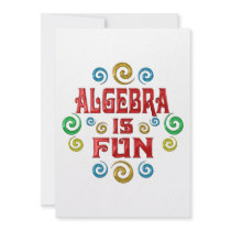 Algebra is FUN Personalized Invitation