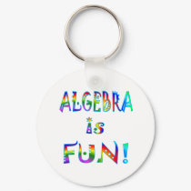 Algebra is Fun keychains