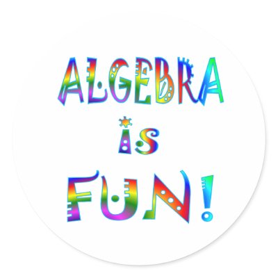 Algebra is Fun Stickers by SchoolAids