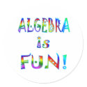 Algebra is Fun stickers