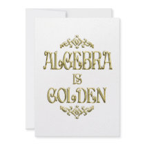 ALGEBRA is Golden Personalized Invite