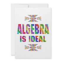 Algebra is Ideal Personalized Invitation
