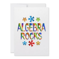 ALGEBRA ROCKS PERSONALIZED INVITES