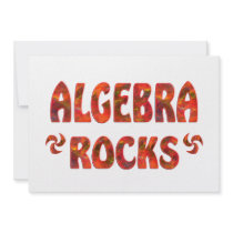 ALGEBRA ROCKS CUSTOM INVITATION