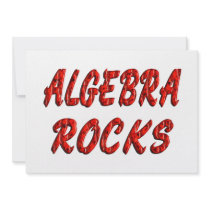 Algebra ROCKS Personalized Invitations