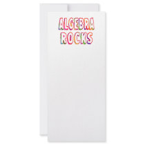 Algebra Rocks Customized Rack Card