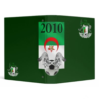 Algeria 2010 Les Fennecs football flag 3 Ring Binders by LesFennecs