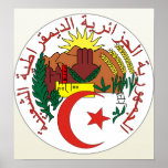 Algeria Coat of Arms detail Print