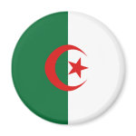 Algeria Fisheye Flag Magnet