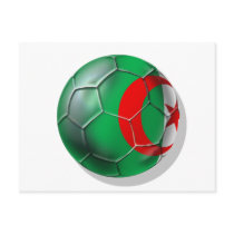 Algeria flag Algerian soccer ball gifts postcards by SoccerJersey Algeria flag Algerian soccer ball gifts postcards