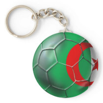 Algeria flag Algerian soccer ball soccer player keychains