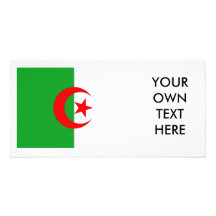 Algeria Flag Custom Photo Card