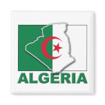 Algeria Flag Land Fridge Magnets