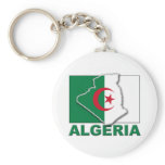 Algeria Flag Land Keychain