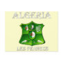 Algeria flag Les Fennecs Soccer Football shield Post Cards