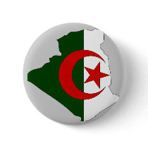 Algeria flag map buttons by FlagStore Algeria flag map buttons