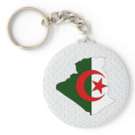 Algeria Flag Map full size Key Chain