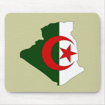 Algeria flag map mousepads