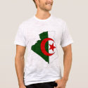 Algeria flag map t-shirts