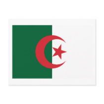 Algeria Flag Postcard postcards