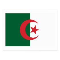 Algeria Flag Postcard postcards