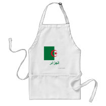 Algeria Flag with Name in Arabic aprons